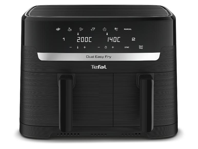 TEFAL Heißluftfritteuse »Dual Easy Fry Essential EY901N», 1x 5,2 l und 1 x 3,1 l