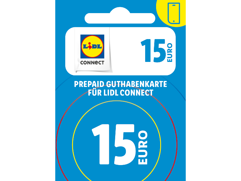Lidl Connect Guthabenkarte über 15