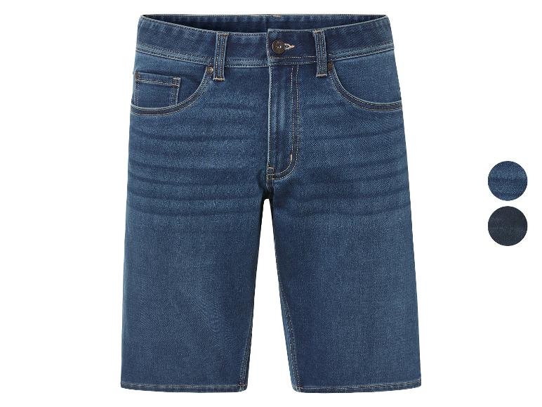 LIVERGY® Herren Sweatdenim-Bermuda mit Baumwolle