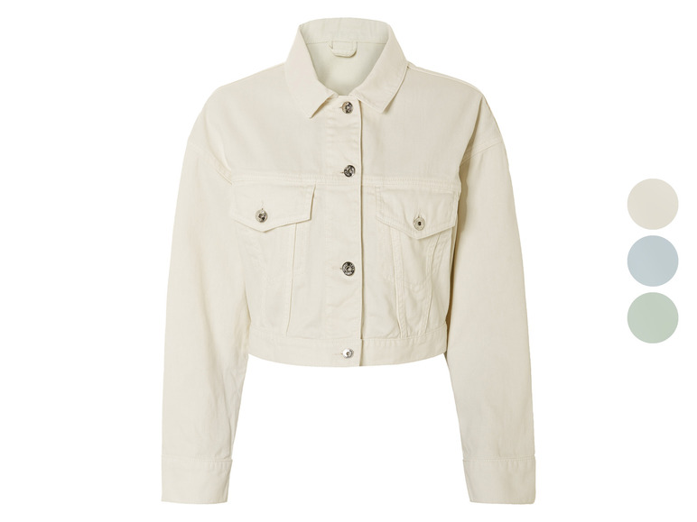 ESMARA® Damen Jeansjacke in Cropped-Länge