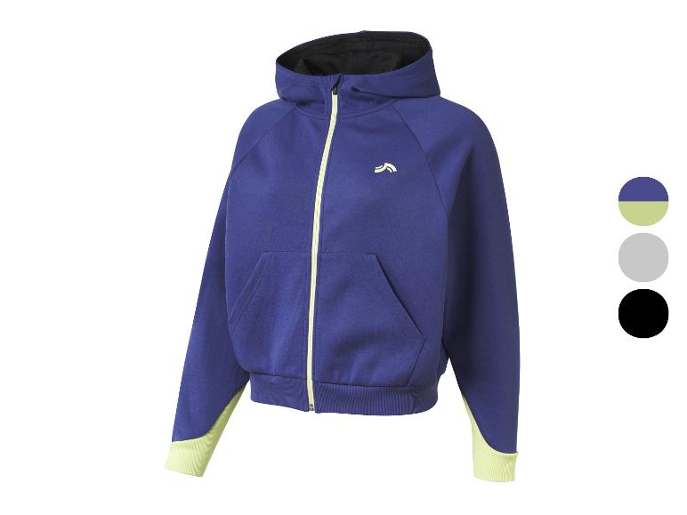 CRIVIT Damen Sweatjacke, modisch weit geschnitten