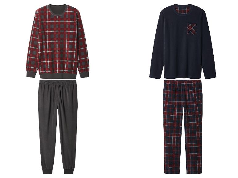 ESMARA MEN Herren Fleece-Pyjama