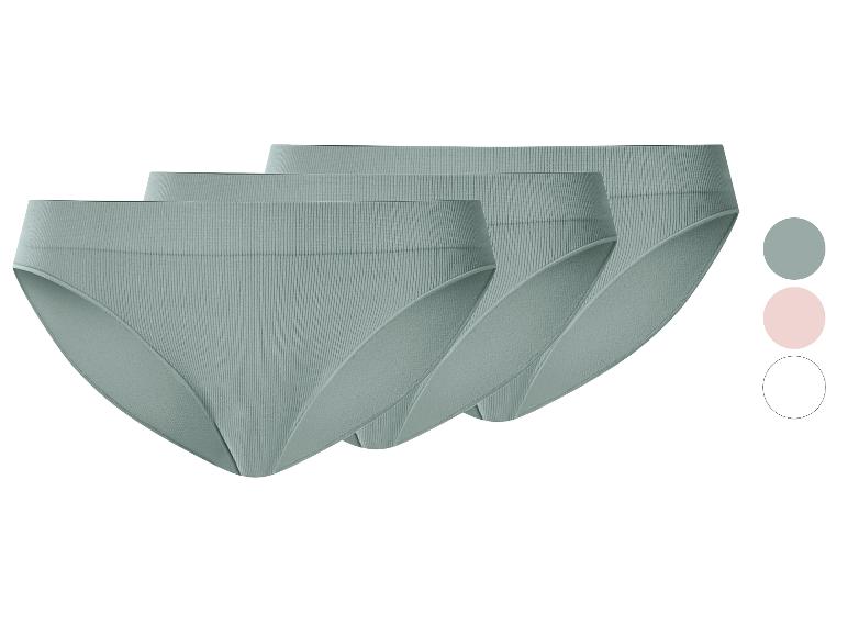 ESMARA® Damen Gerippte Slips, 3 Stück