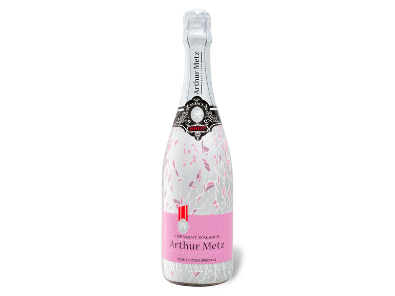 ARTHUR METZ Crémant d'Alsace AOP Rosé Edition Spéciale brut, Schaumwein