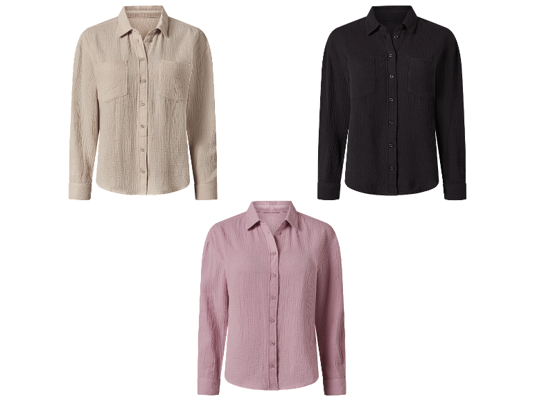 ESMARA® Damen Bluse Musselin