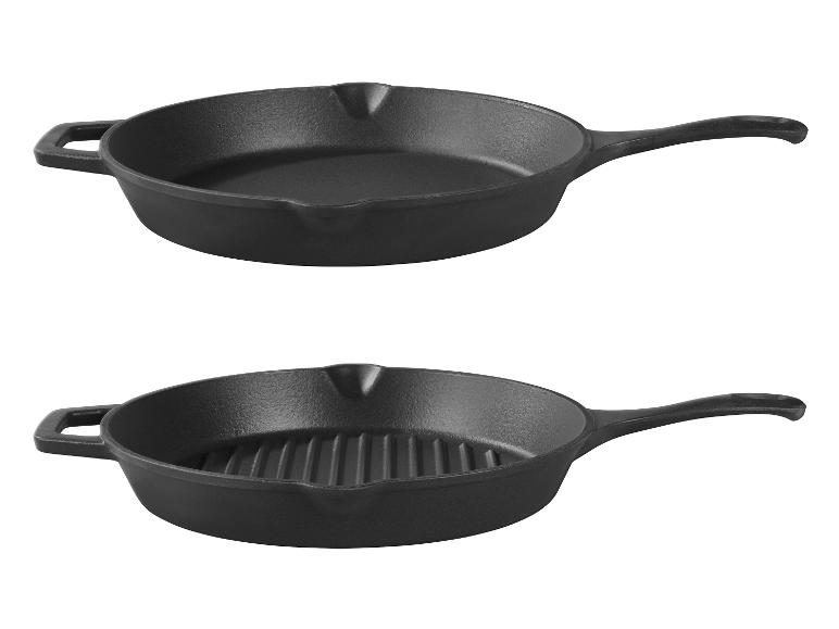 GRILLMEISTER Gusseisen-Bratpfanne / Gusseisen-Grillpfanne
