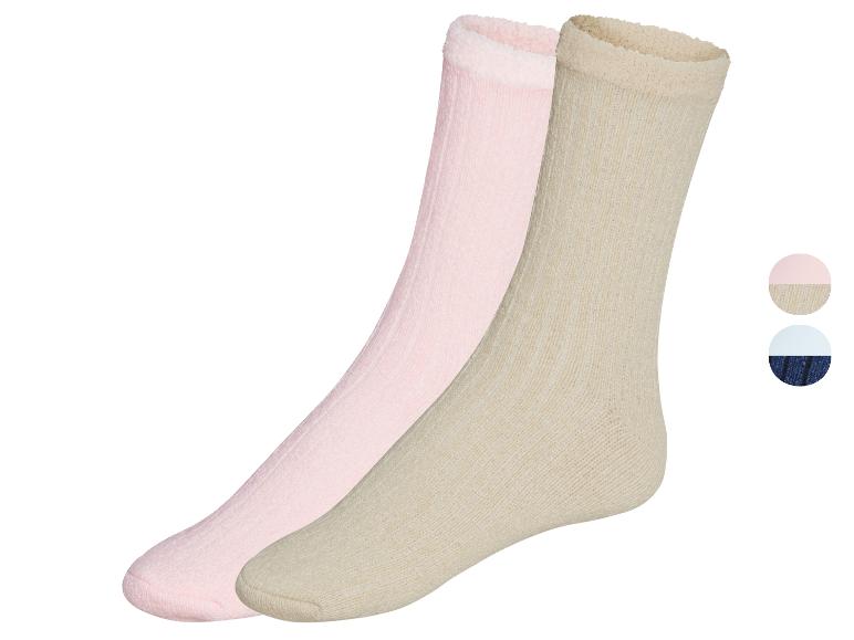 ESMARA® Damen Kuschelsocken, 2 Paar, flauschig weich