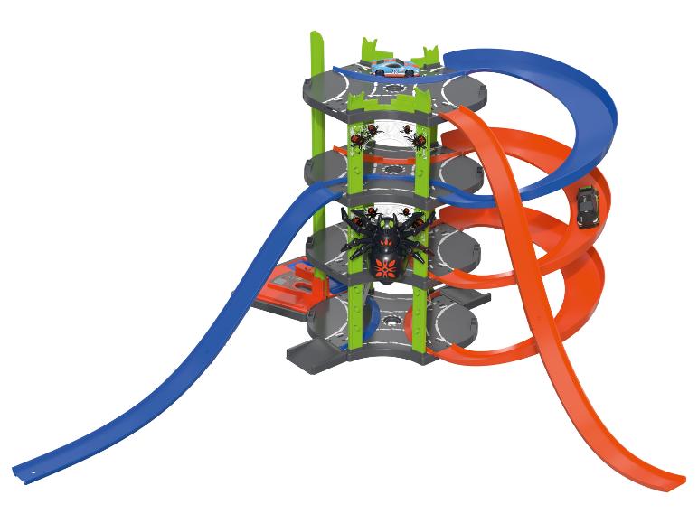 PLAYTIVE Racers Parkhaus, Flucht vor der Spinne, 15-teilig
