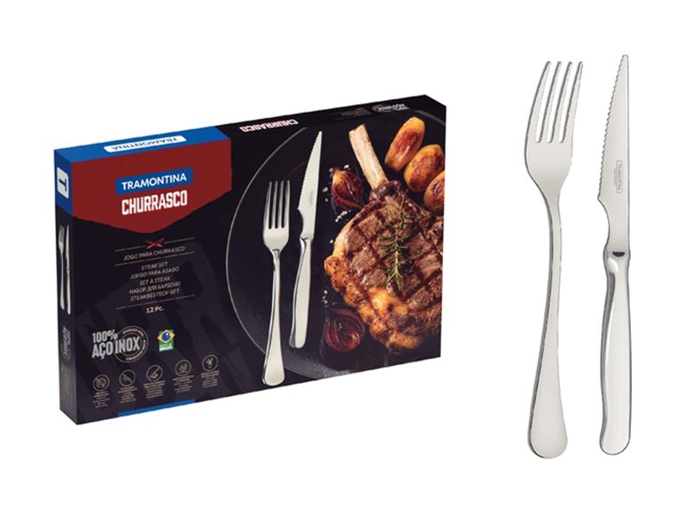 TRAMONTINA ZURIQUE Steakbesteck-Set Spanish, 12-tlg