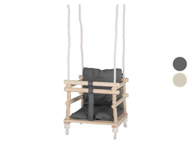 PLAYTIVE Baby-Holzschaukel, mit Sicherheitssitz