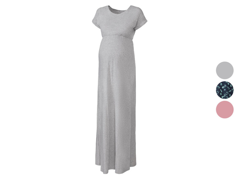 ESMARA® Damen Umstands-Maxikleid, mit Gummizug in der Taille