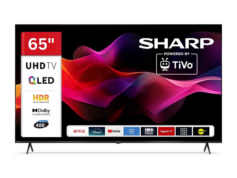 SHARP 65HM5745E QLED Fernseher 65 Zoll Smart TV by TiVo 4K UHD Fernseher mit HDR Dolby Vision