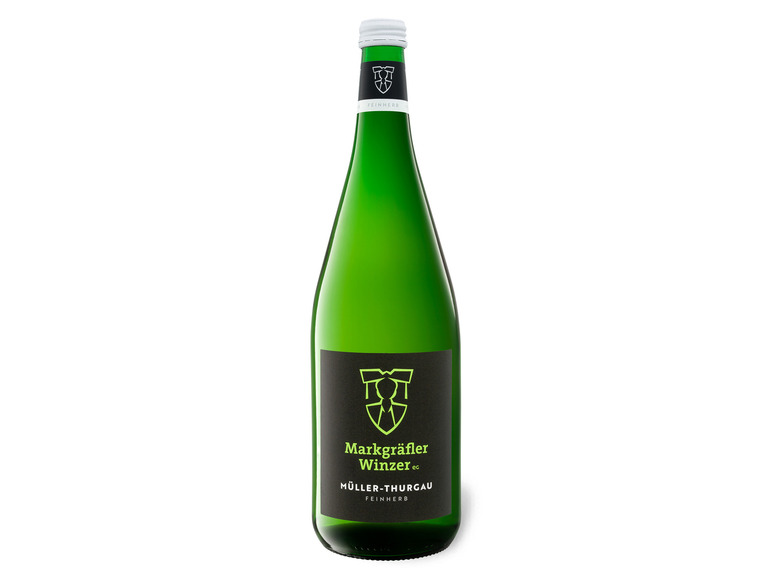 MARKGRÄFLER WINZER Müller-Thurgau QbA feinherb, Literflasche, Weißwein 2025