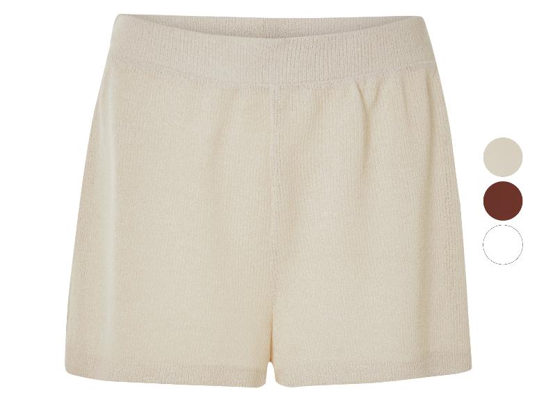 ESMARA® Damen Shorts, mit modischer Strickstruktur