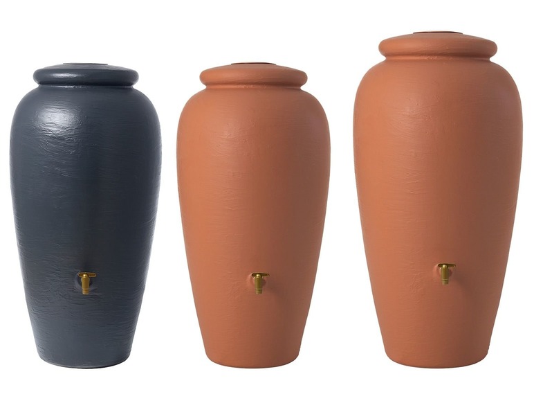 4rain Regentonne »Amphora«, mit 330 oder 500 Liter Volumen, inklusive Regensammler