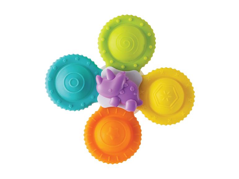 INFANTINO Silikon Pop Up Spinner Badspielzeug, mit Saugnapf