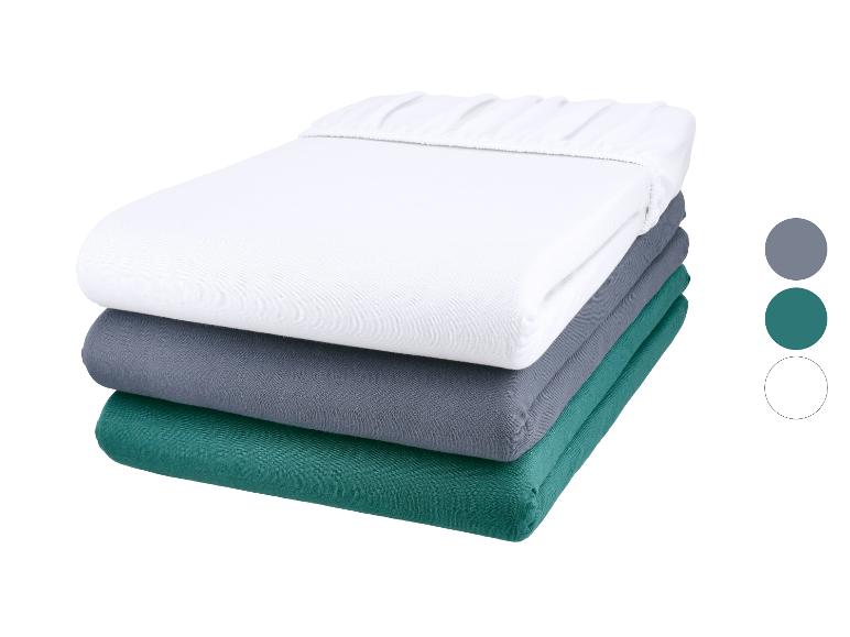 LIVARNO® Jersey-Spannbettlaken, 90-100 x 200 cm