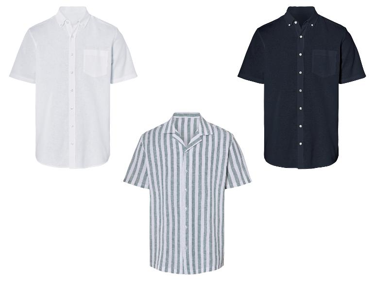LIVERGY® Herren Hemd mit Leinen