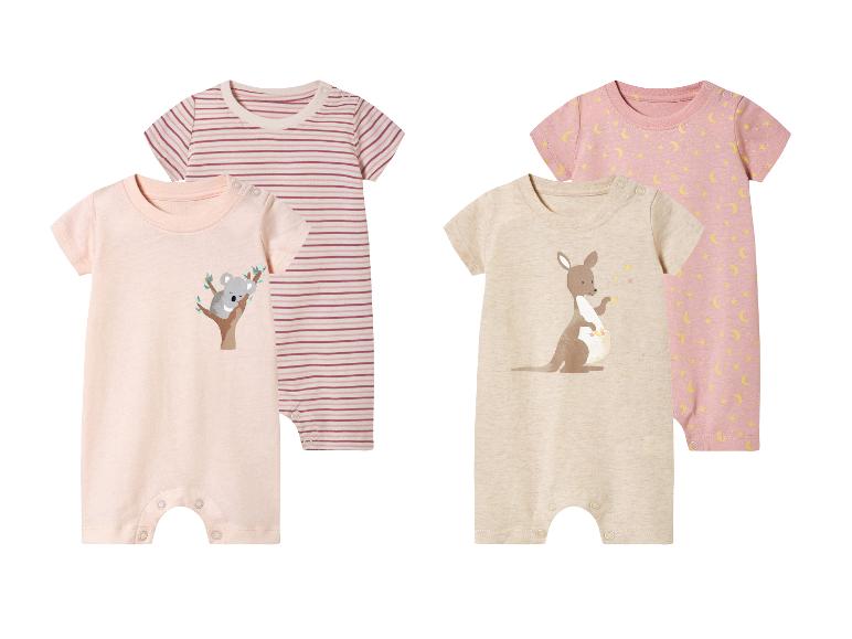 LUPILU® Baby Schlafoveralls, 2 Stück
