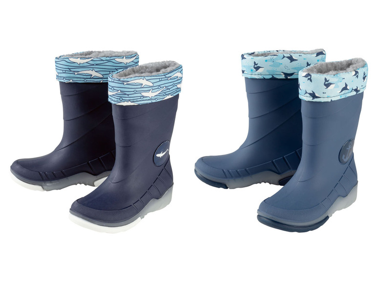 LUPILU® Kleinkinder Regenstiefel mit Licht und Warmfutter