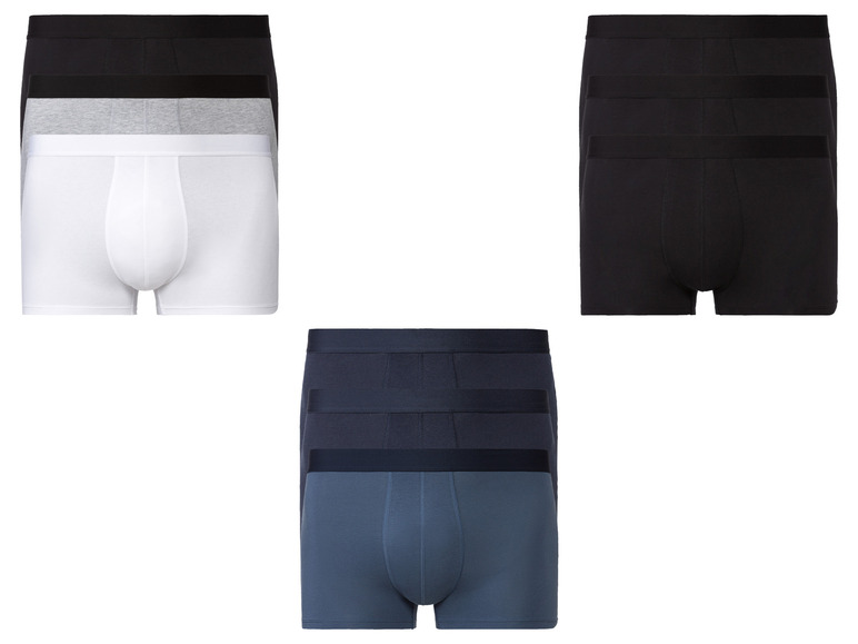 LIVERGY® Herren Boxer, 3 Stück, hoher Baumwollanteil
