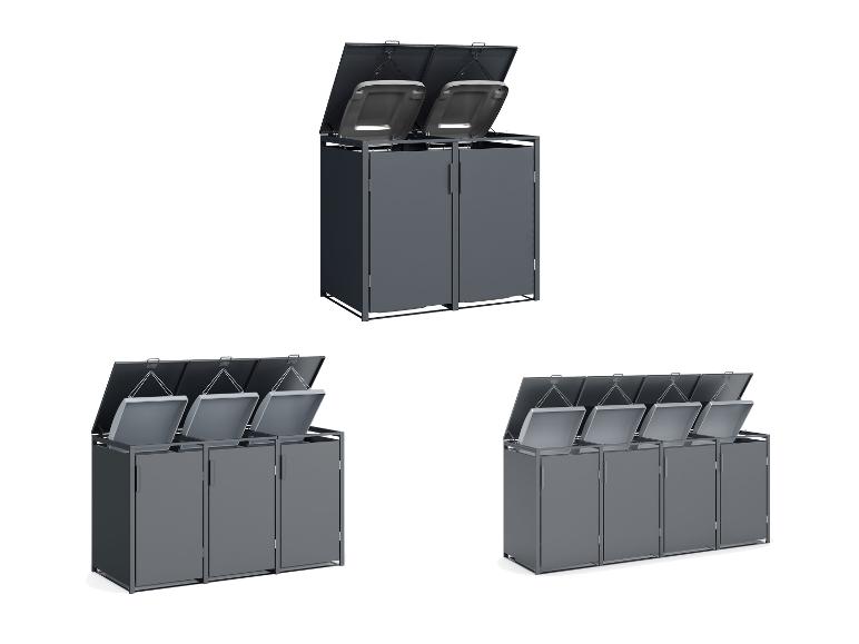 PLATS® Mülltonnenbox 2er / 3er / 4er, aus Stahl
