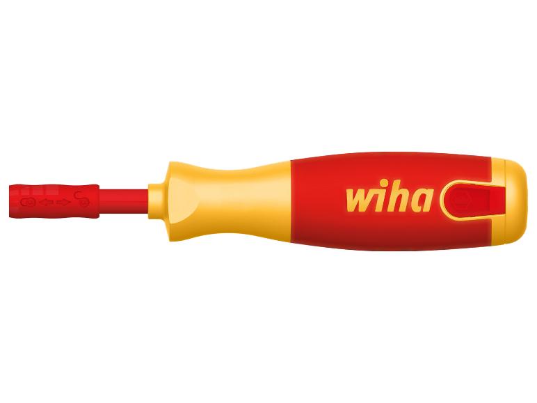 WIHA Schraubendreher mit Bit Magazin »LiftUp electric Schlitz«, mit 6 slimBits