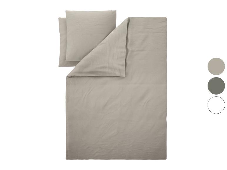 LIVARNO® Bettwäsche Baumwoll Leinen King Size 200 x 220 cm