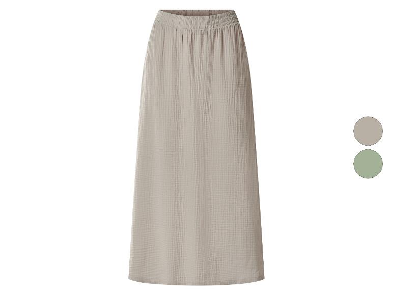 ESMARA® Damen Musselin-Midirock