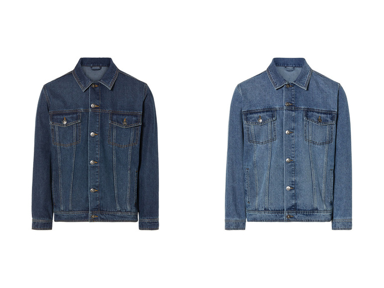LIVERGY® Herren Jeansjacke aus reiner Baumwolle