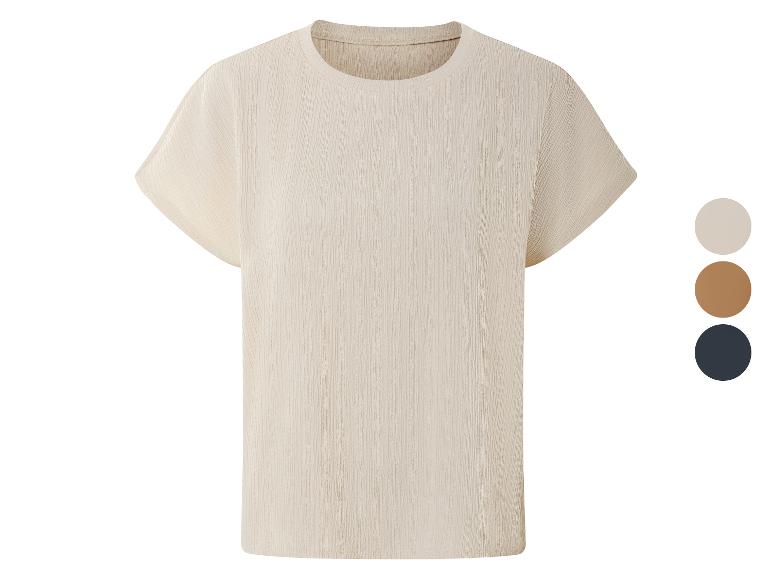 ESMARA® Damen-T-Shirt mit Crinkle-Optik