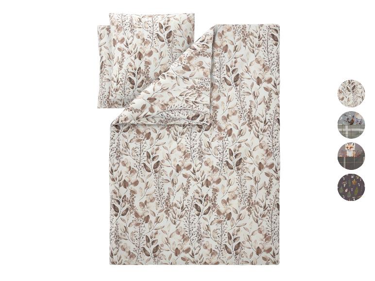 LIVARNO® Mikrofaser-Satin-Wendebettwäsche, 200 x 220 cm