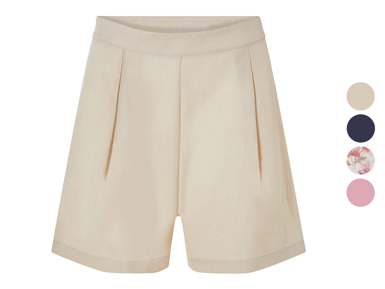 ESMARA® Damen Shorts in Leinenoptik