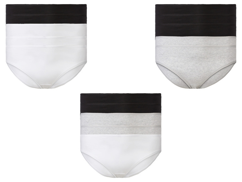 ESMARA® Damen Slips, 5 Stück, mit hohem Baumwollanteil