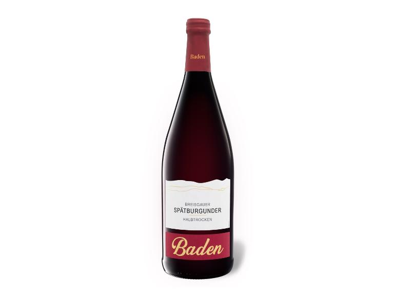 Breisgauer Spätburgunder QbA halbtrocken, Literflasche, Rotwein 2024