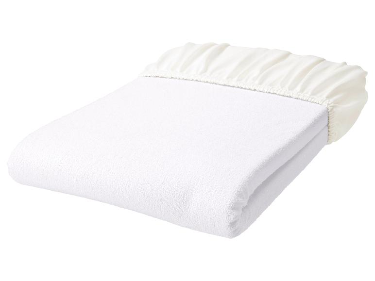 LIVARNO® Wasserdichtes Jersey-Frottee-Spannbettlaken, 90-100 x 200 cm