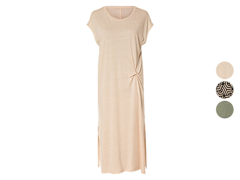 ESMARA® Damen Kleid mit Leinen