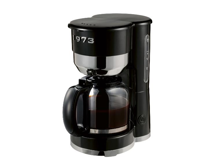 SILVERCREST® Kaffeemaschine Chrom Retro 1973 Schwarz »SKMR 1000 A1«