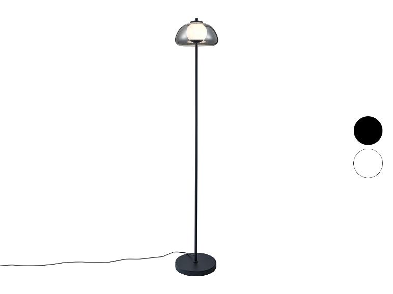 LIVARNO HOME LED-Stehleuchte, Lampenschirm aus hochwertigem Glas