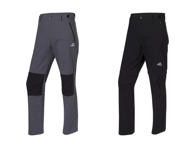 CRIVIT Herren Funktionshose mit Gürtelschlaufen und weitenverstellbarem Bund