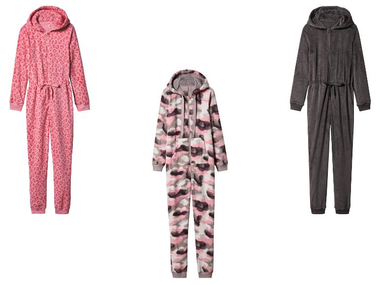 ESMARA® Damen Plüsch-Jumpsuit