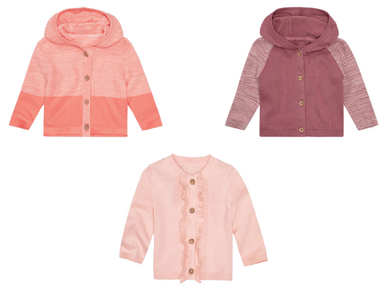 LUPILU® Baby Strickjacke, aus reiner Bio-Baumwolle