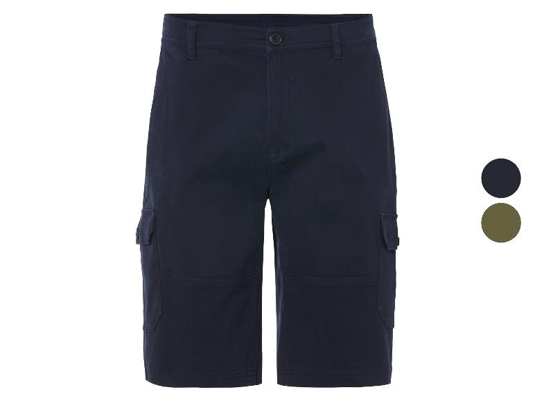 LIVERGY® Herren Cargo-Bermudas, mit seitlichen Eingrifftaschen