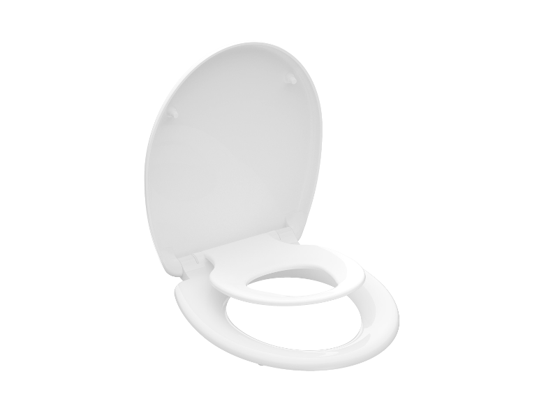 SCHÜTTE WC Sitz Duroplast FAMILY WHITE mit Absenkautomatik und Schnellverschluss