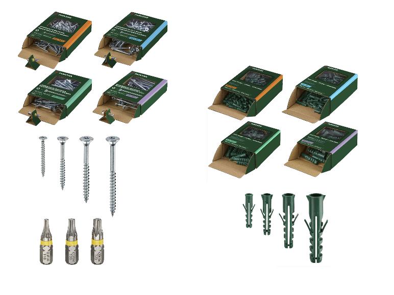 PARKSIDE® Spanplattenschraubensortiment, 420-tlg./ Dübelsortiment, 500-tlg.