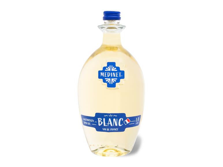 MEDINET Blanc halbtrocken, Literflasche, Weißwein