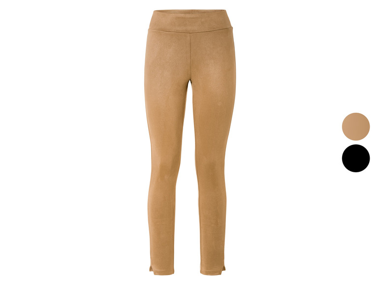 ESMARA® Damen Wildleder-Jeggings, Slim Fit, normale Leibhöhe