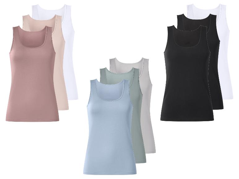 ESMARA® Damen Achselhemden, 3 Stück