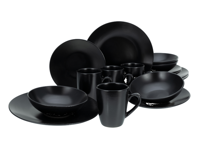CREATABLE Geschirrset »Black Matt«, 16-teilig
