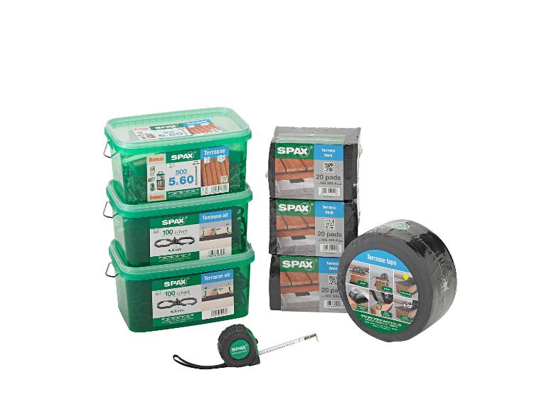 SPAX Terrassenbau-Set, für 10 m² Terrassen